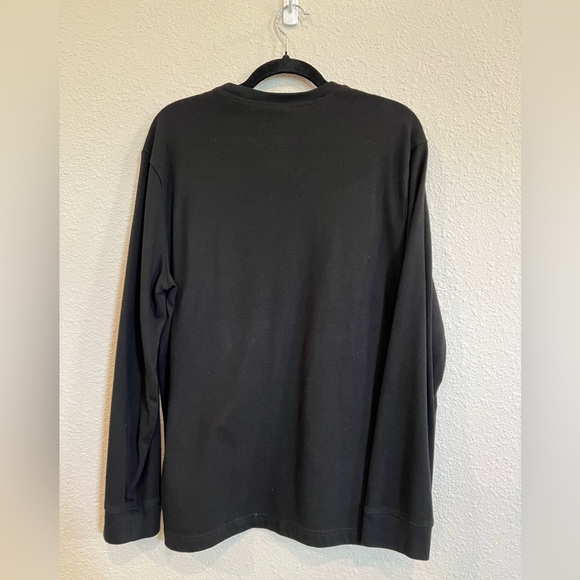 Wrangler pocket long sleeve black tshirt size medium - Picture 2 of 3
